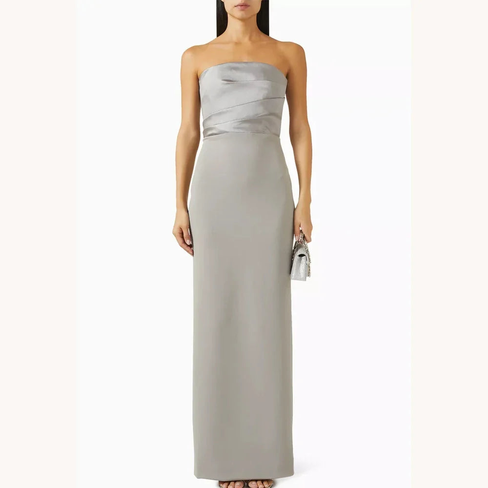 Customized Sexy Elegant Train Dress A-Line Evening Dresses Occasion Formal Exquisite High Quality Prom Party Gowns for Women