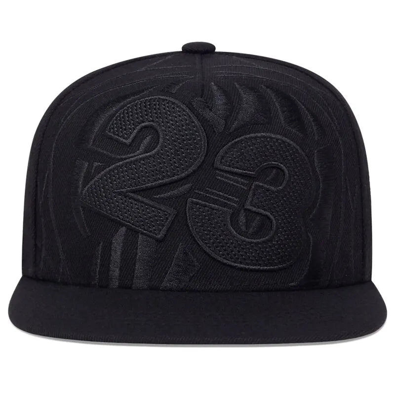 Unisex 23 Basketball Letter Embroidery Hip-hop Hats Outdoor Adjustable Casual Baseball Caps Sunscreen Hat