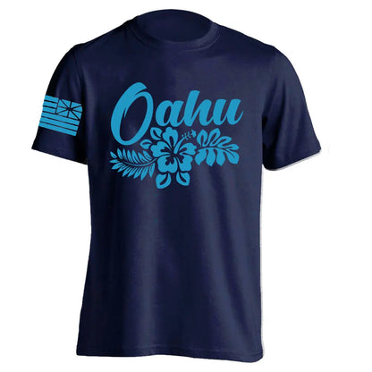 Men's Cotton Shirt OAHU HAWAII SURFING Distressed TShirt Unisex Surf Board Beach Tee Tops Summer Fashion Casual Short Sleeves