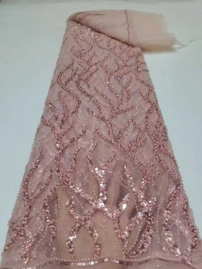 Dubai Beading Pearls Wedding Dress Square Collar Long Sleeves vestidos de noche Rear Forks فساتين سهرة Customized 2025