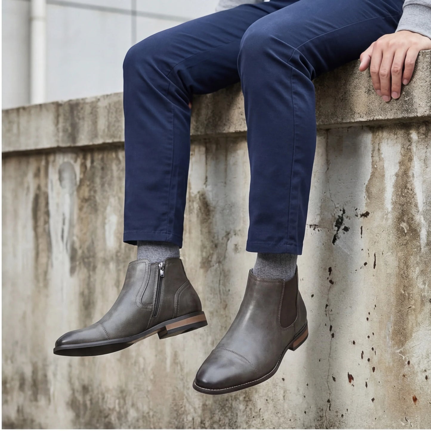 Boots Men Comfortable Fashion 2025 Brand Boots Leather