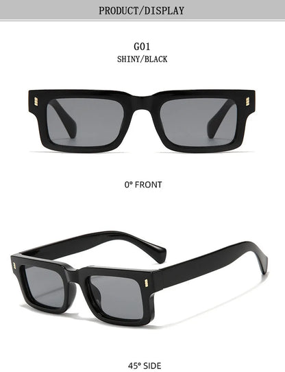 New Square Sunglasses For Men 2024 Small Frame Vintage Sunglasses Women Trendy Retro Fashion Glasses Gafas De Sol Hombre Lunette