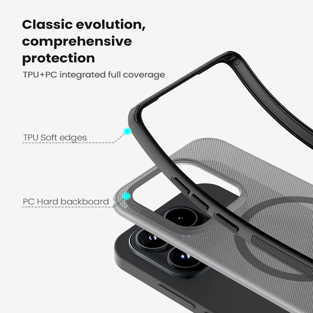 جراب مغناطيسي Nillkin Super Frosted Shield Pro Magsafe بحواف ناعمة رفيع للغاية لهاتف Xiaomi Mi 17 5G