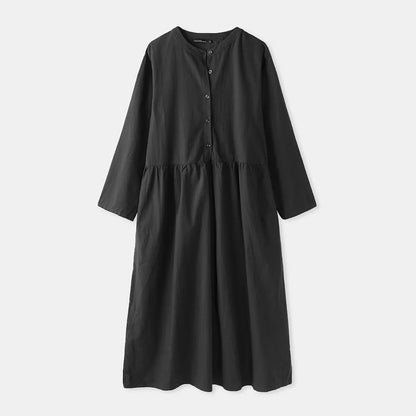 Women's Elegant Solid Cotton Robe Femme 2022 Spring Autumn Bohemian Maxi Dress ZANZEA Casual Long Sleeve Shirt Dresses Oversized