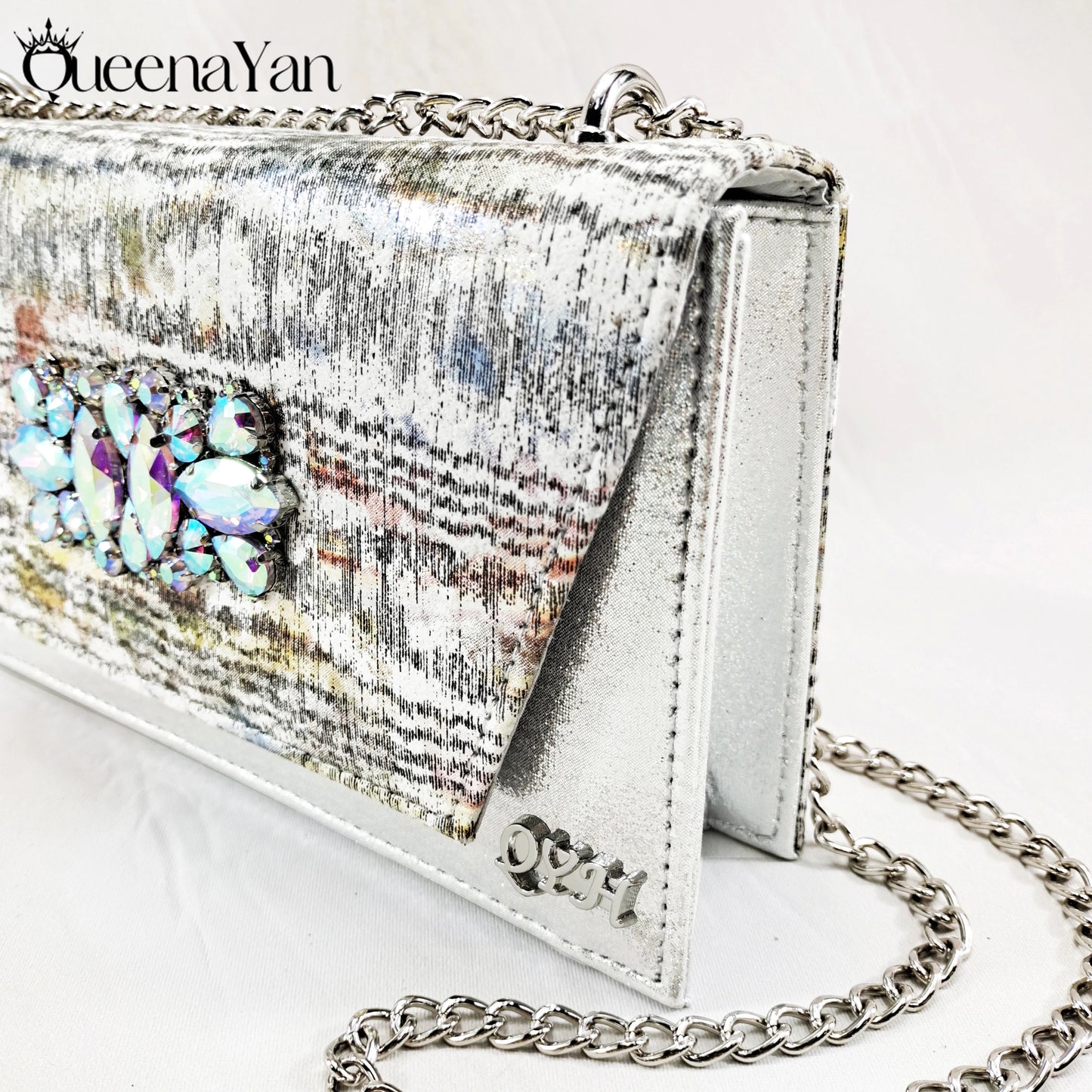 New Women High-Heel Shoes Elegant Wine Rhinestone Metallic Diamond Accents Paired with Match Handbag Exquisite Special-Material