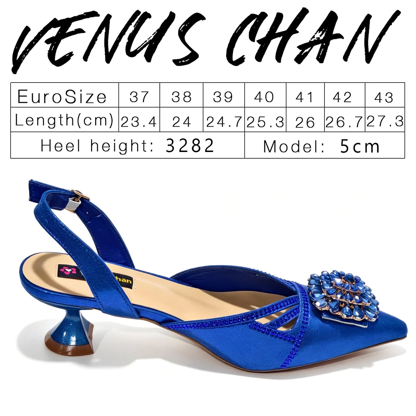 2025 Newst Italian Butter-fly Design Party Wedding Pointed Toe Slingback Sandals with Bag Set in Blue Color