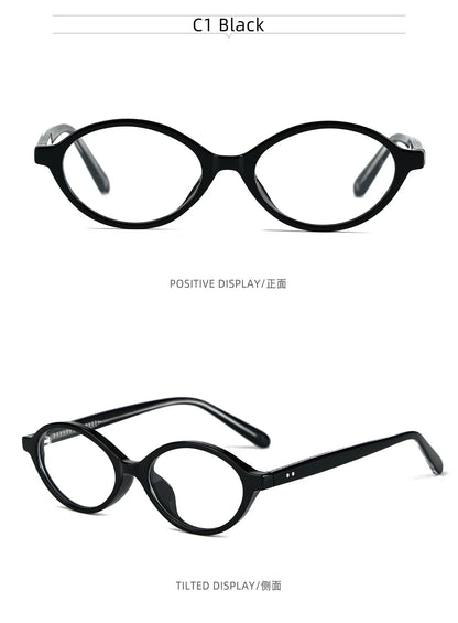 Simple Geometric Oval Small Frame Retro Design Women's Polarized Sunglasses UV Protection Customizable Prescription K9142