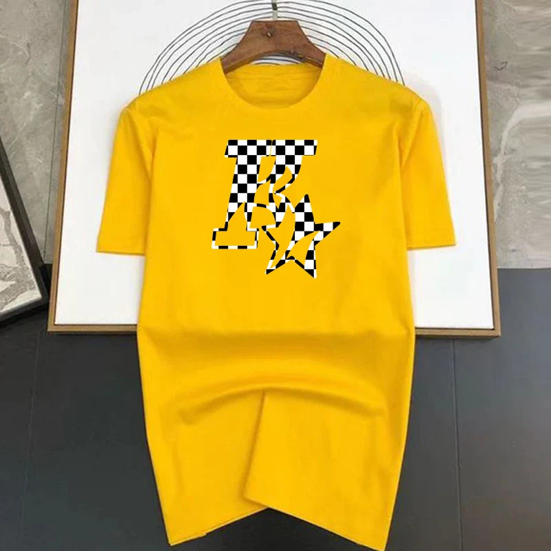 Men's and Women's New Star K Top Basic Cotton T-shirt Summer round neck fashionable casual short sleeves