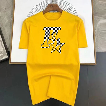 Men's and Women's New Star K Top Basic Cotton T-shirt Summer round neck fashionable casual short sleeves