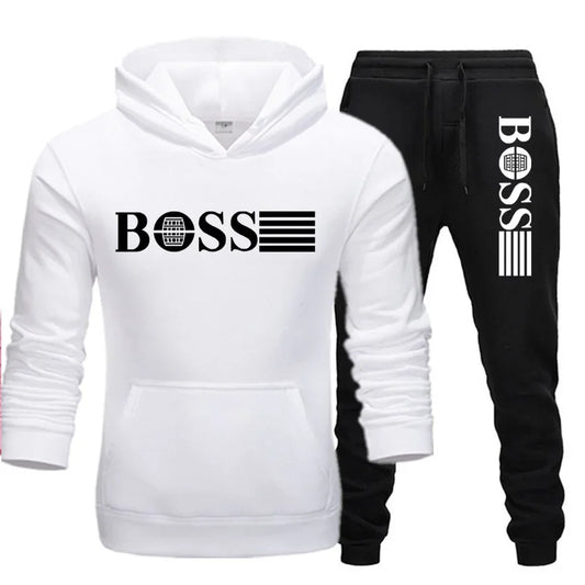 Autumn and winter two-piece sportswear, men and women's casual sportswear, with fashionable hoodie.