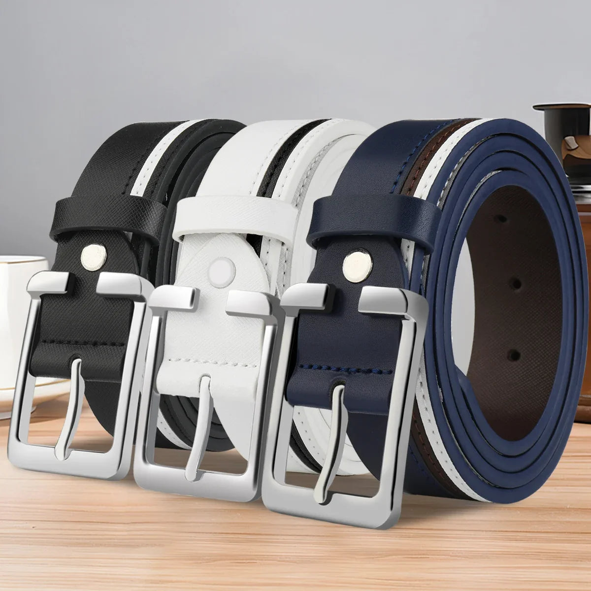 Men’ s Belt Male High Quality Leather Belt Men Male Genuine Leather Strap Luxury Pin Buckle Fancy Vintage Jeans Free Shipping