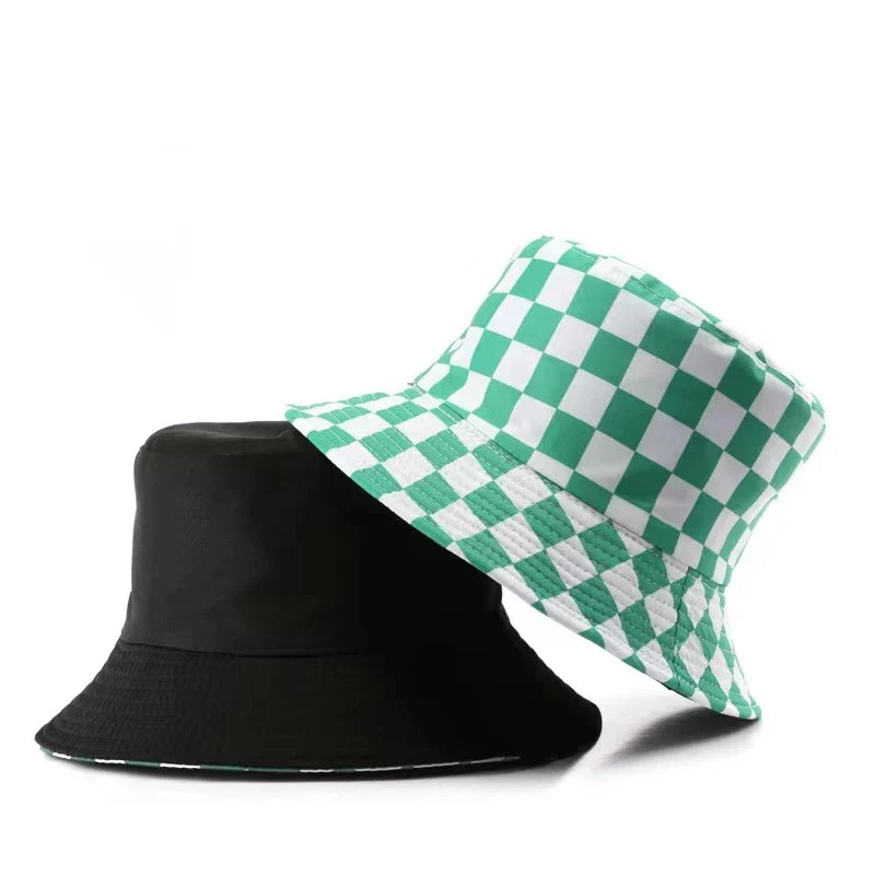Wholesale New Bob Summer Bucket Hats Reversible Men Ladies Cotton Outdoor Sports Pull Up Fashion Panama Sun Hat Gift Wine Party