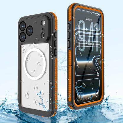Suitable for iPhone 17 17 Pro Max waterproof phone case, essential for swimming sports, IP68 fully enclosed protective case