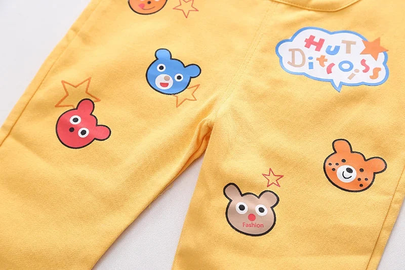 New Spring Autumn Baby Boys Clothes Suit Children Girls Fashion T-Shirt Overalls 2Pcs/Set Toddler Casual Costume Kids Tracksuits