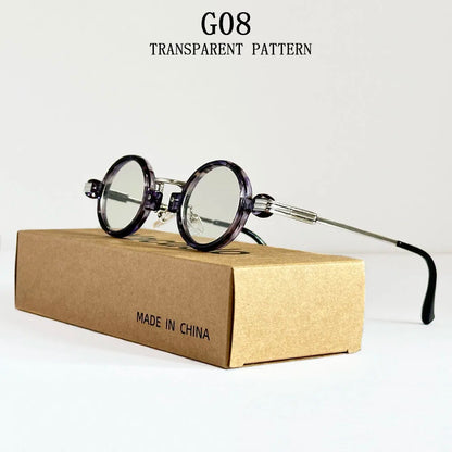Small Round Punk Sunglass Men Vintage Vacation Steampunk Sunglasses Women Trendy Retro Fashion Glasses Gafas De Sol Hombre Vasos