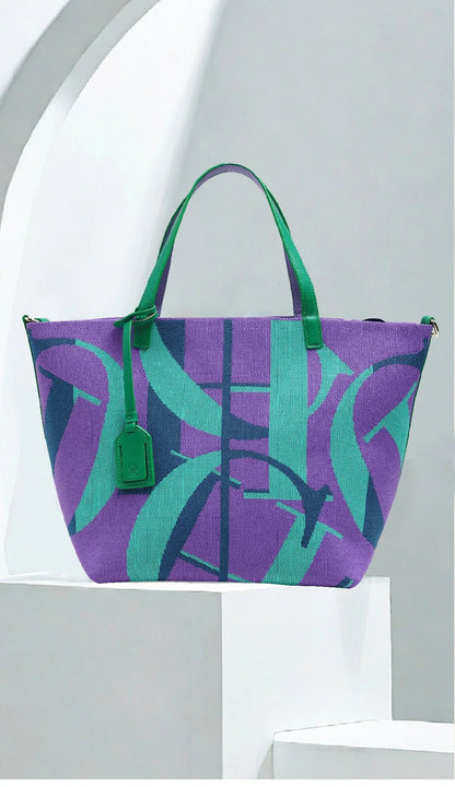 Large Capacity Women's Handbag 2026 New Fashion Casual Tote Bag Women's Shopping Bag New Beach Vacation Travel
