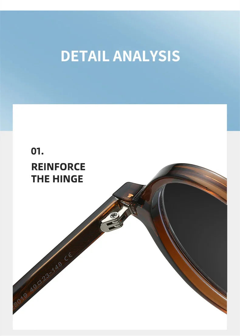 Fashion TR90 Round Big Frame Myopia Optical Prescription Gray Sunglasses For Women Men Driving Fishing Retro Sunglasses 0 to-6.0