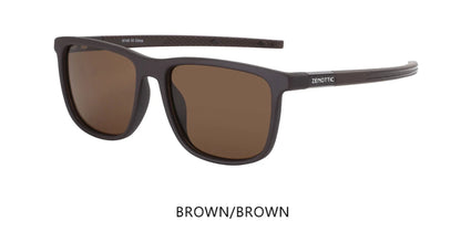 Square Polarized Sunglasses for Men - Lightweight TR90 Frame UV Blocking Shades for Driving Fishing Golf Sports