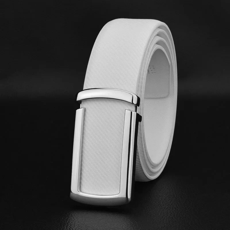 Men's High Quality C Letter Buckle White Belt Casual Leather Cowhide Fashion Jeans Belt Men's Designer Ceinture
