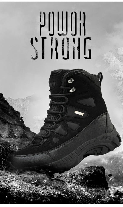 Men Tactical Boots Lace Up Military Army Boot Unisex Work Hiking Shoe Desert Waterproof Brand Climbing Shoe Male Ankle Size Plus