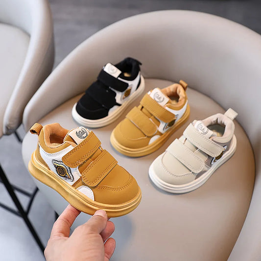 Autumn Winter New Children's Sports Shoes Boys' High Top Board Shoes Girls' Little White Fashion Children's Basketball Shoes
