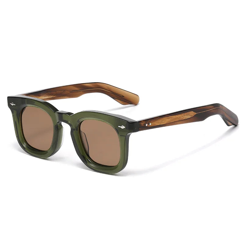 2025 Fashion Retro Handmade Acetate Women Polarized Sunglasses Outdoors UV Protection Men Sunglasses Support Prescription Lenses