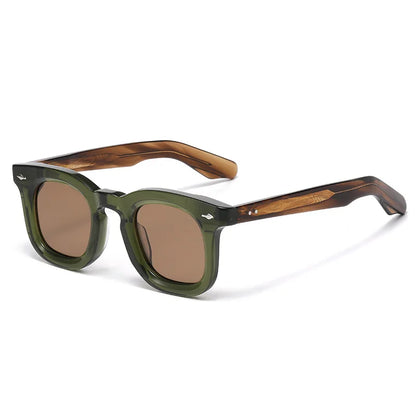2025 Fashion Retro Handmade Acetate Women Polarized Sunglasses Outdoors UV Protection Men Sunglasses Support Prescription Lenses