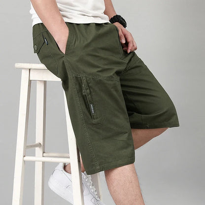 Plus Size Men's Shorts Casual Cargo Shorts Summer Cotton Work Shorts Outdoor Sweatpants Cool Breathable
