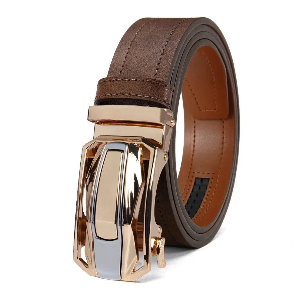 Mens Belt Automatic Metal Alloy Buckle Belt High Quality PU Luxury Belt for Men Belt Strap Male High Quality Designers 105 115cm