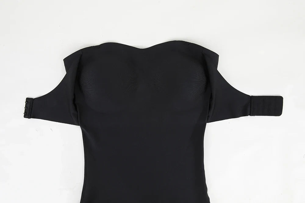 Strapless Thong Bodysuits 4XL Women Belly Control Full Body Shaper Push Up Breast Underwear Plus Size Women's Clothing