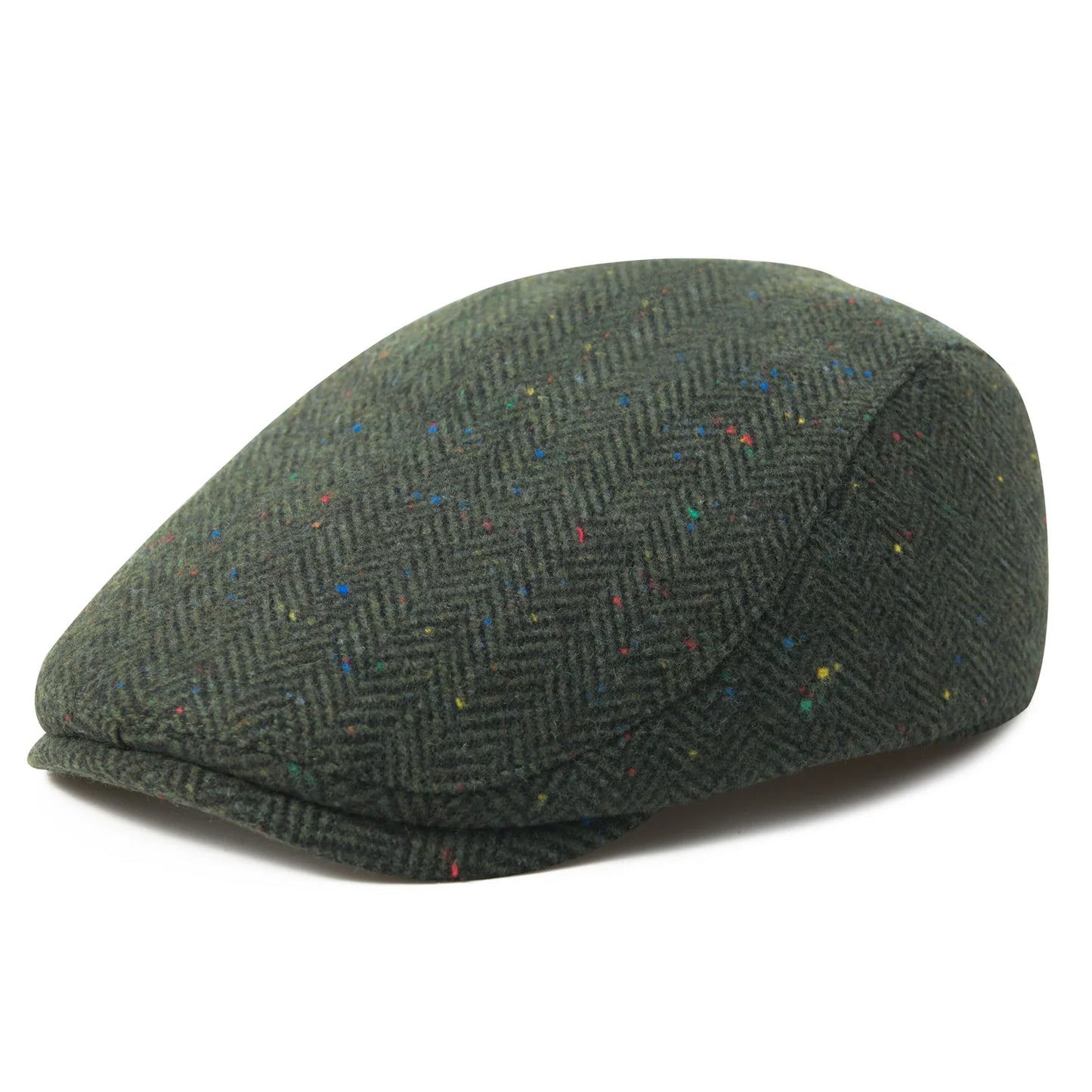 Men's Herringbone Flat Ivy Newsboy Hat Wool Blend Gatsby Cabbie Cap Winter Outdoor Hunting Cap