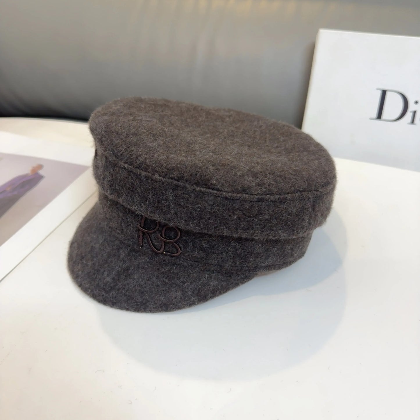 Brand Designer Baker Boy Caps New Arrival Winter Newsboy Caps Letter Flat Wool Caps