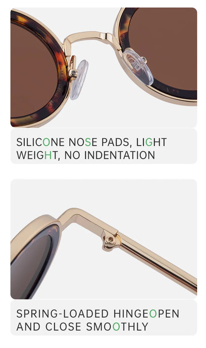 Round Steampunk Sunglass Men Vintage Punk Sunglasses Women Trendy Retro Fashion Glasses Gafas De Sol Hombre Lunette Soleil Femme