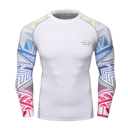 Cody Clothes Full Sleeve White Rashguards For Swimwear Anti -uv Sunscreen T Shirt Boxing Trainning Wear Bjj Jiu Jitsu Rash Guard