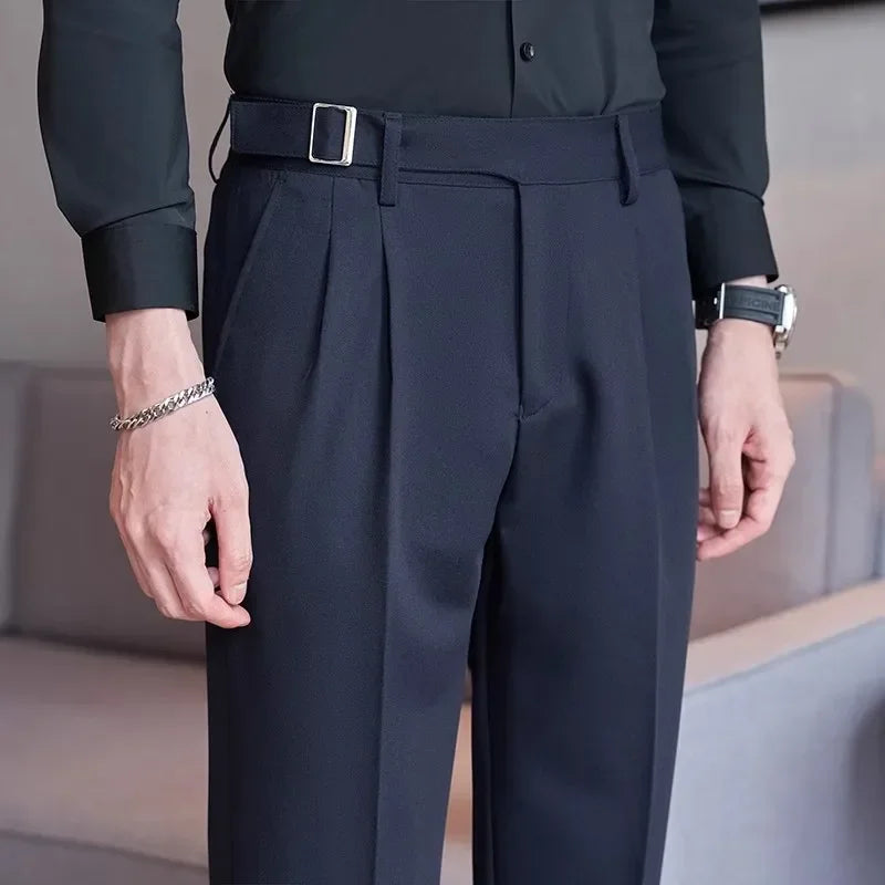 Yellow Men's Suit Pants, Fashion Slim Dress Trousers ,White Black Blue Green Pantalones Hombre Fall/Winter Male Pant, 2025 New
