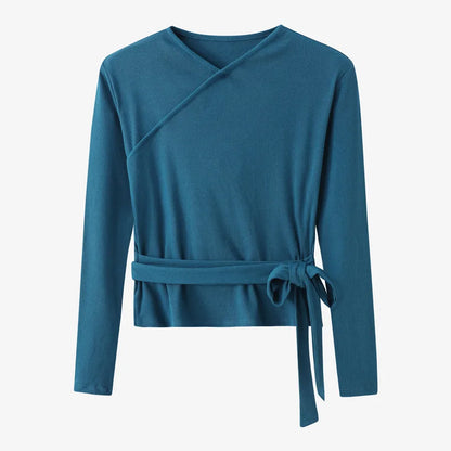 AS 2024 woman clothes thicken ribbing closed-fit wrap tops + Satin Adjustable straps dress (ship out in 1 day)