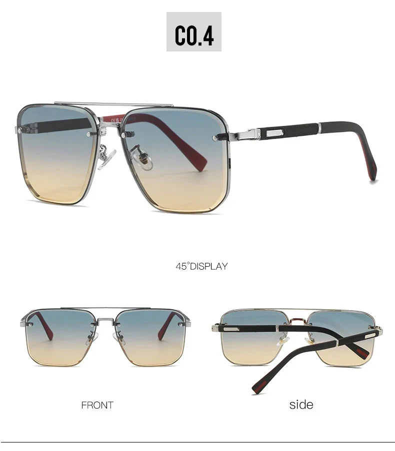 2023 Luxe Square Sunglasses For Men Vintage UV400 Sunglasses Women Trendy Fashion Sun Glasses Retro Gafas De Sol Hombre Lunette