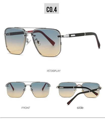 2023 Luxe Square Sunglasses For Men Vintage UV400 Sunglasses Women Trendy Fashion Sun Glasses Retro Gafas De Sol Hombre Lunette