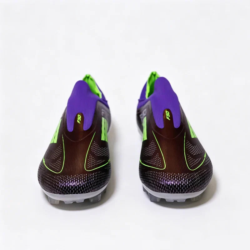 2555 High Quality Mens Soccer Shoes SLIP-ON Non-Slip Turf Soccer Cleats Boys TF/FG Training Football Boots Chuteira Campo F50