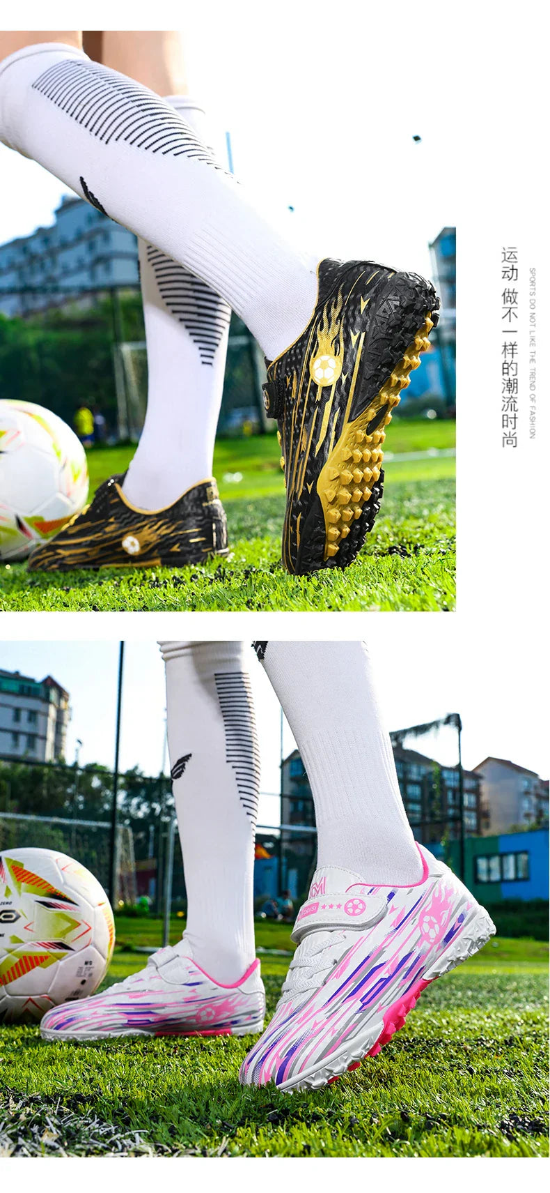 New Kids Professional Soccer Shoes TF Indoor Men Football Field Boots Original Football Shoes Society Cleats Grass Training Fast