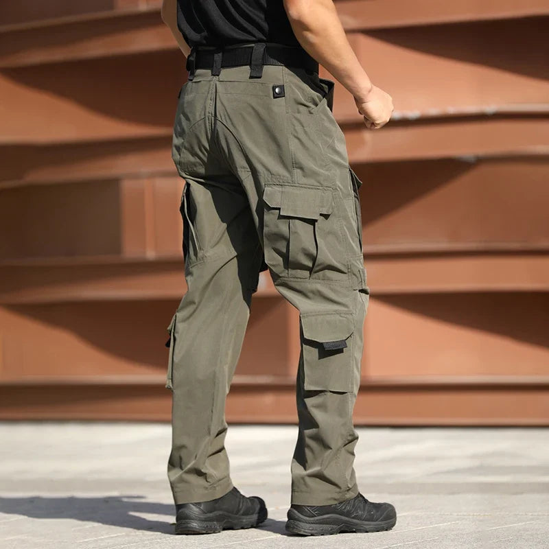 Outdoor Waterproof Work Pants Men Field Combat Tactical Trousers Spring Autumn Wear-Resistant Multi-pocket Training Cargo Pants
