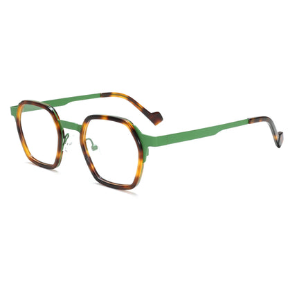 Trendy Retro Sunglasses Asymmetric Color Block Cat Frame UV400 for Women Men Polarized Daily Cool Style Modern Fasion