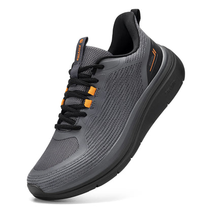 Men's Walking Shoes Thick Soled Slip On Shoe Height Increasing Breathable Sneakers Wide Comfortable Outside&Work Shoe