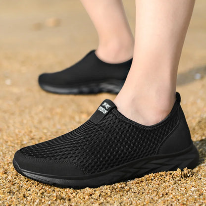 Men Shoes Sneakers Brand Man Casual Flats Shoes Loafers Slip on Male Mesh Big Size 48 Breathable Spring Autumn Summer 2024