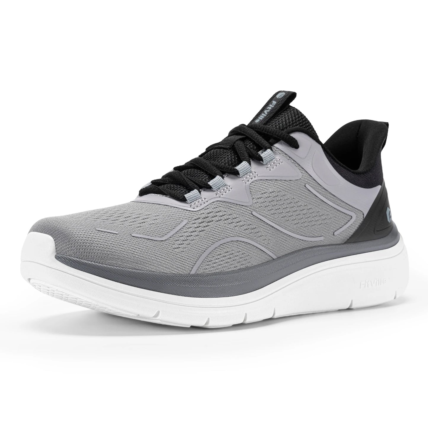 Men's Walking Shoes Thick Soled Slip On Shoe Height Increasing Breathable Sneakers Wide Comfortable Outside&Work Shoe
