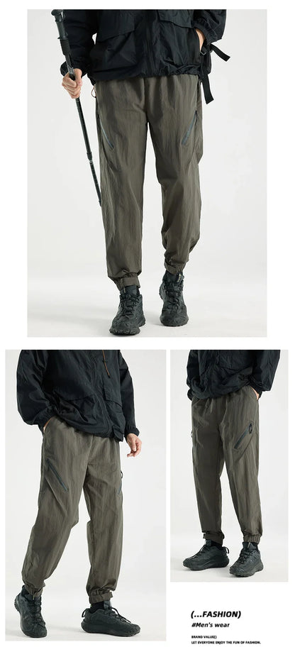 Men's Water-repellen Hiking Pants Quick Drying Fashion Cargo Pants Breathable Trousers Fishing Camping Outdoor Sport Pants