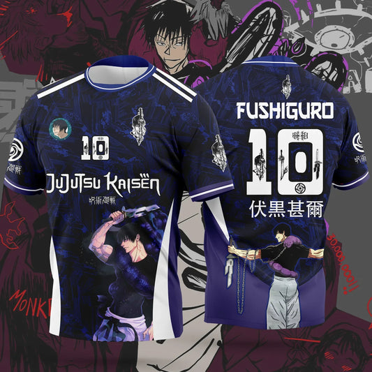 Bandai Jujutsu Kaisen Anime Character-themed Jerseys Adult Kids Athleisure T-Shirts Summer Quick-drying Soft Lightweight Comfy
