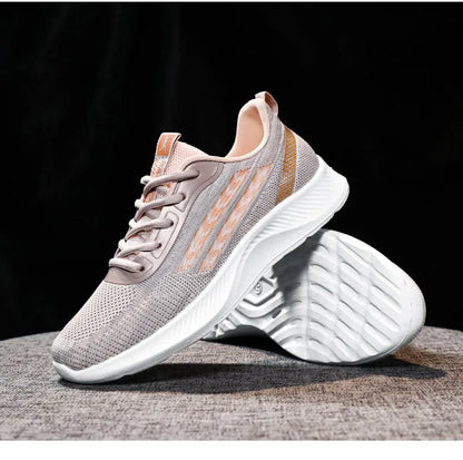 Women's Breathable Mesh Sneakers Platform Sole Korean Style Spring Casual Sports Shoe Plus Size Orthopedic  Height Walking Shoes