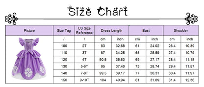 Sofia Costume the First Dress for Girls Princess Costumes Children Princess Dress Birthday Party Sophia Kids Prom Dresses