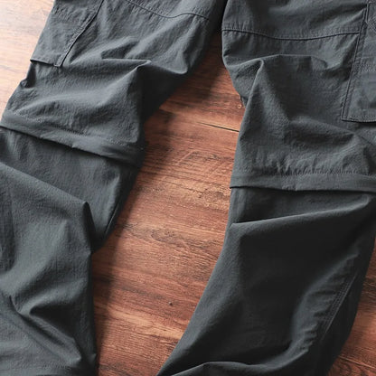 Men's Lightweight Cargo Pants Straight Casual Sport Shorts Summer Quick Drying Breathable Outdoor Fishing Hiking Climbing Pants